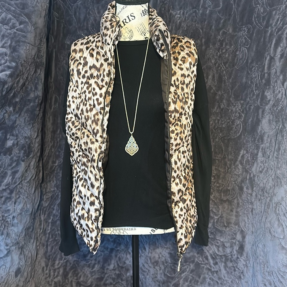 Leopard vest